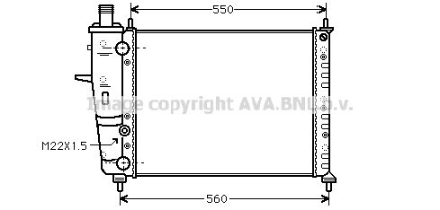 AVA QUALITY COOLING Радиатор, охлаждение двигателя FTA2160